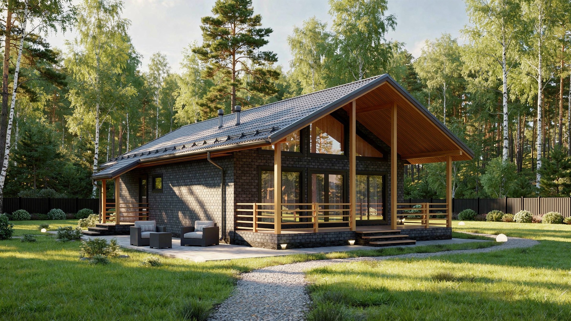 Каркасный дом Люксембург — 8x12 м, 119 м²