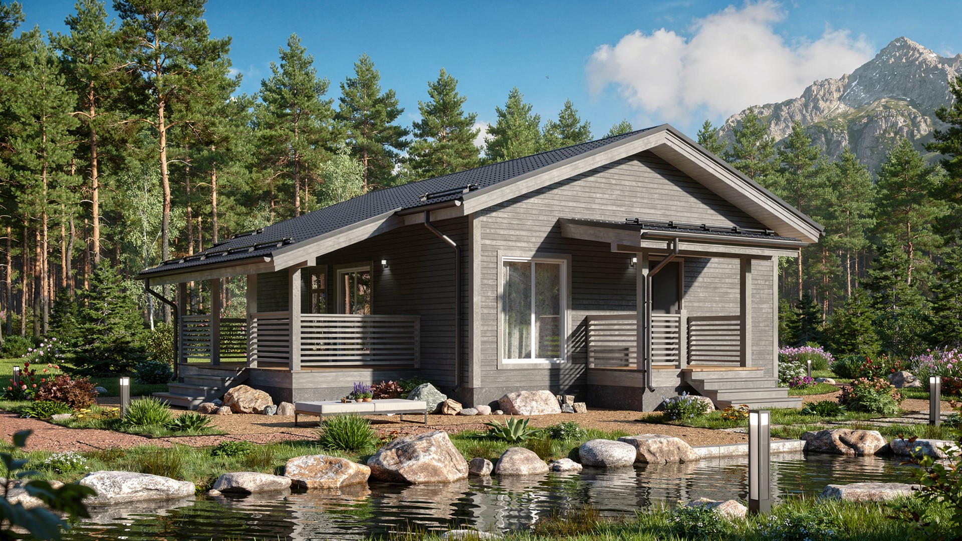 Каркасный дом Монако — 8x10 м, 99 м²
