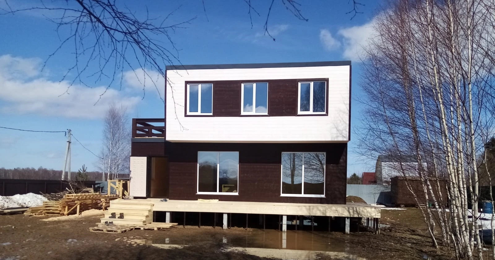 Каркасный дом 10х10 «Европейский» в Рузском р-не, д. Оселье