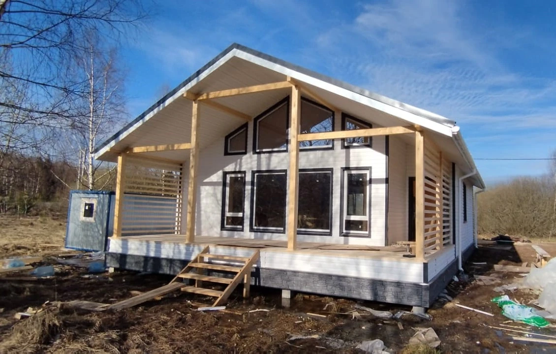 Каркасный дом Камелот 9х10,5 в с. п. Костинское, д. Морозово
