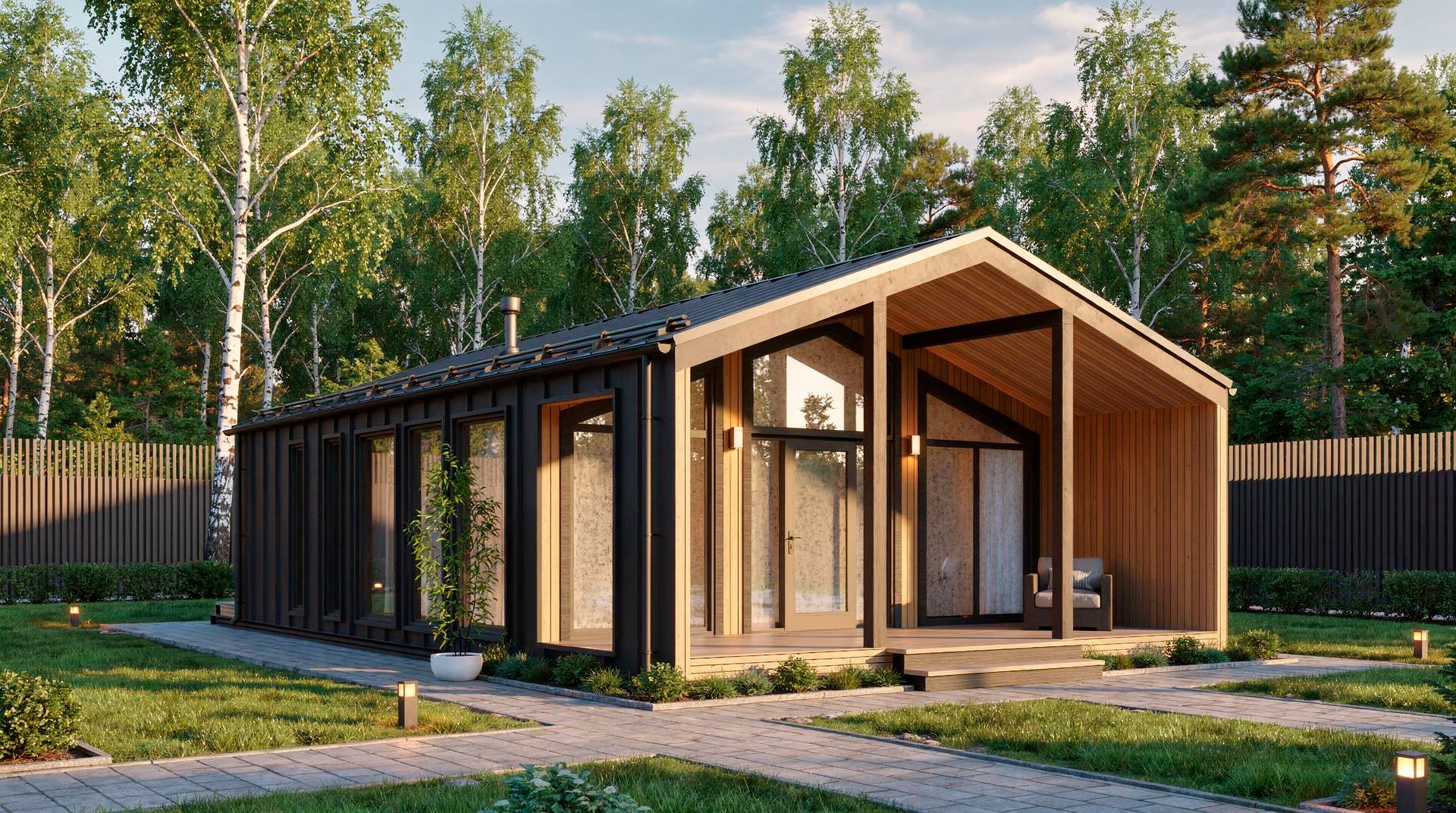 Барн-Хаус Софрино — 7x12,5 м, 90 м²