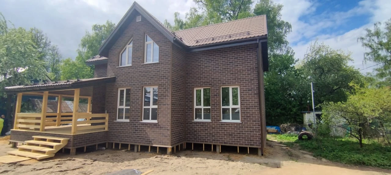 Каркасный коттедж 7,5х10 «Александровский» в п. Дубровский