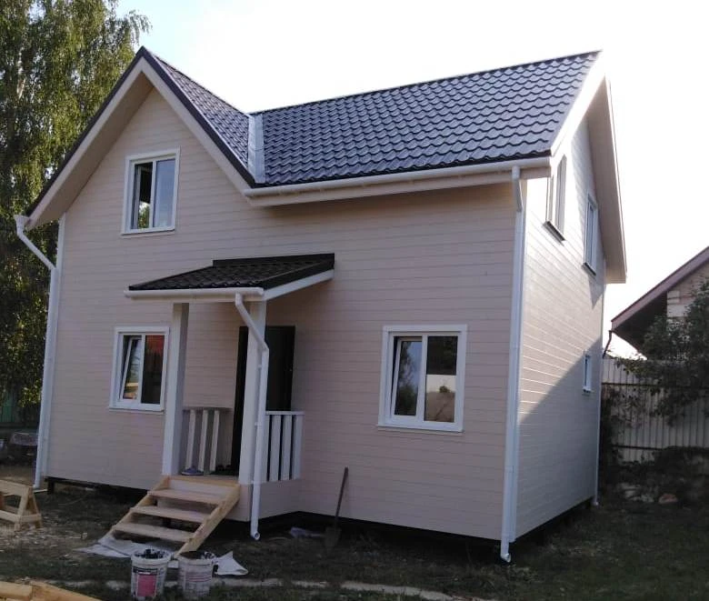 Каркасный дом Сказка 6х8 в Домодедовском р-не, д. Новленское