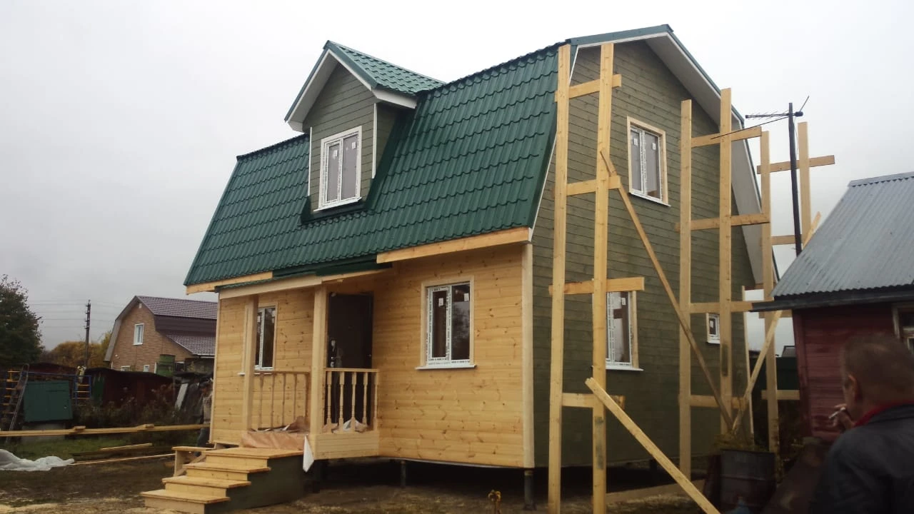 Каркасный дом 6х8 Валенсия в Раменском р-не, с. п. Никоновское