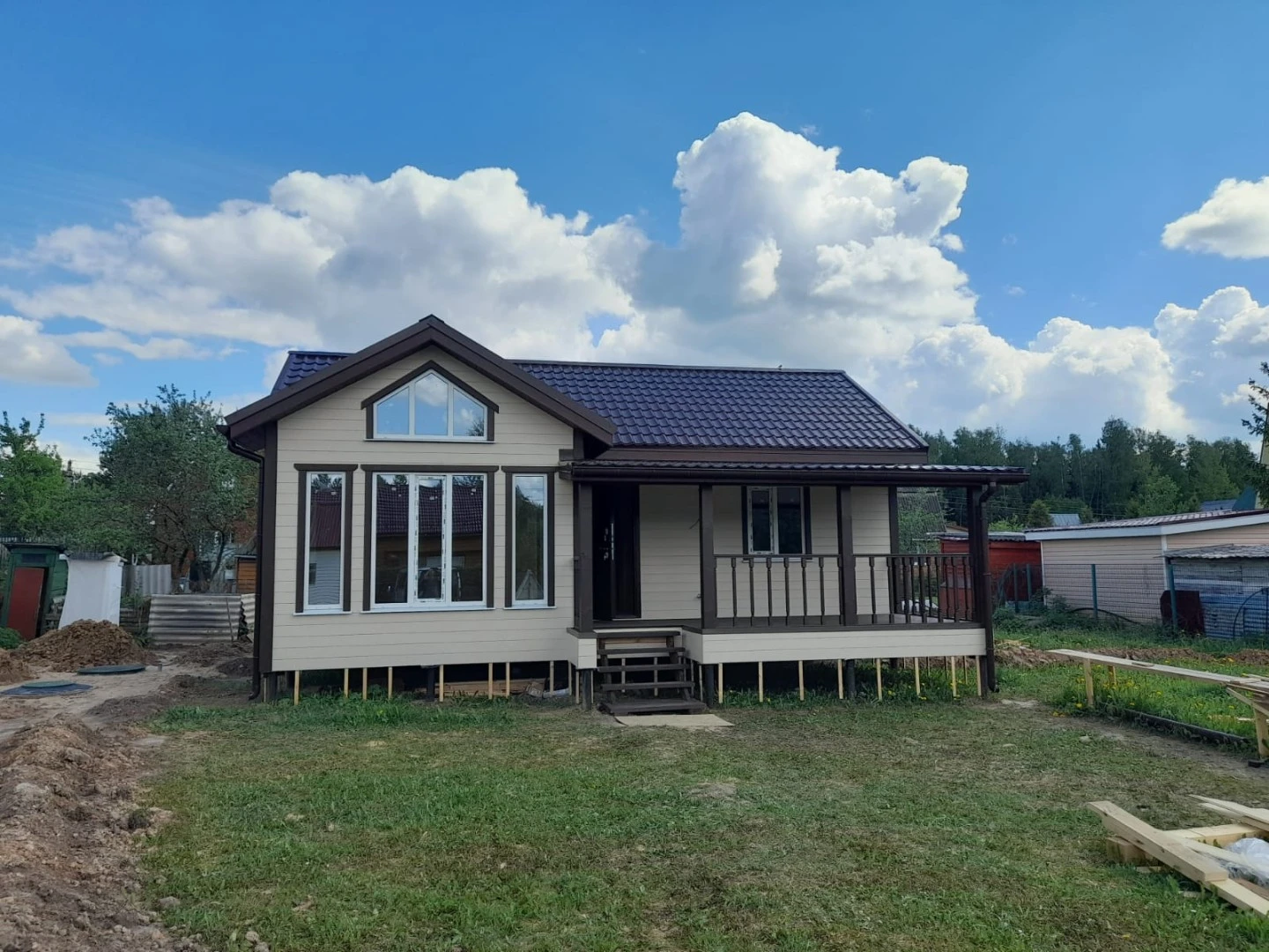 Каркасный дом 7,0х9,5 «Португалия» в Рузском р-не, д. Глухово