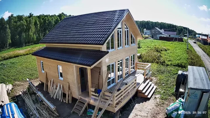 Стройка онлайн: Венеция 8×8,5 м — д. Карпово, Ступинский г.о.